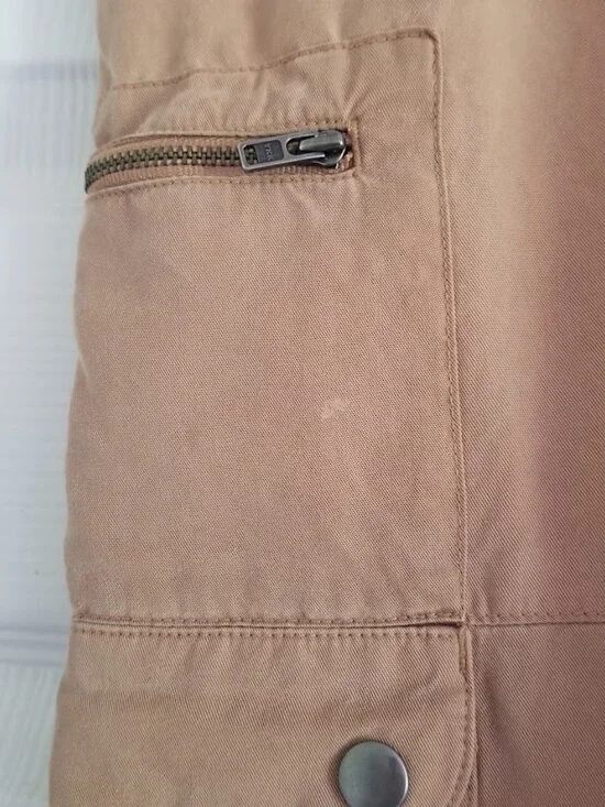 Banana Republic Women's Cargo Pants Medium Tan Honey Brown Pockets Soft - Picture 4 of 7